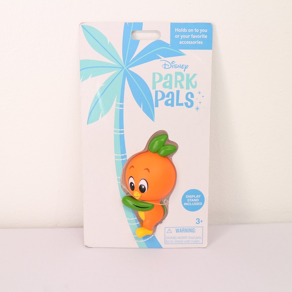 Disney Park Pals Orange Bird Collectible Clip-On Display Stand Figurine Toy NEW